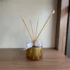 frasco difusor 250ml dourado vidro decoração sofisticada elegante