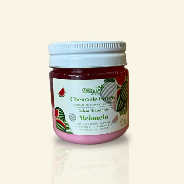 Geleia de Banho Melancia 180g limpeza suave refrescante hidratante corporal