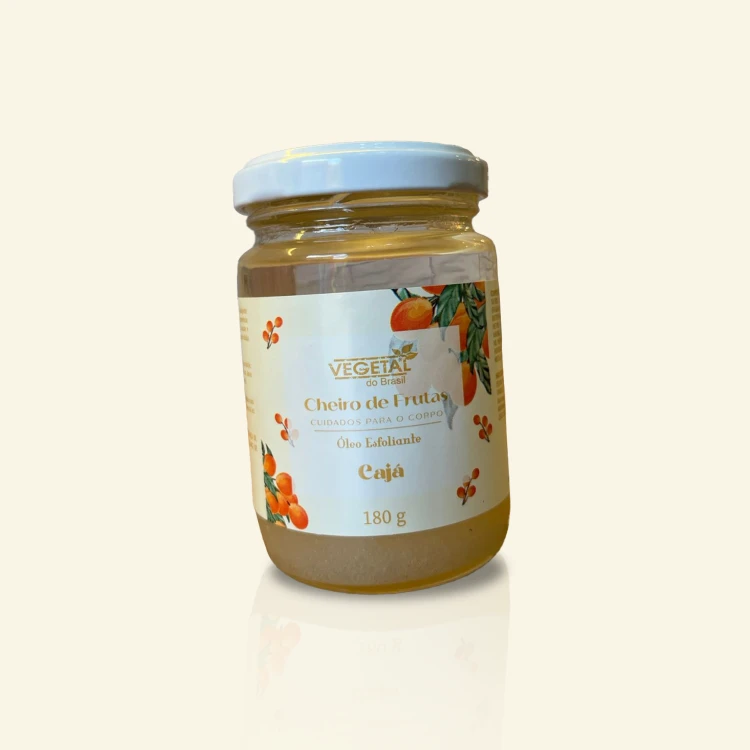 Óleo Esfoliante Cajá 180g esfoliação hidratação pele macia fragrância tropical