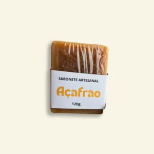 Sabonete Artesanal Açafrão 120g Cascas e Folhas