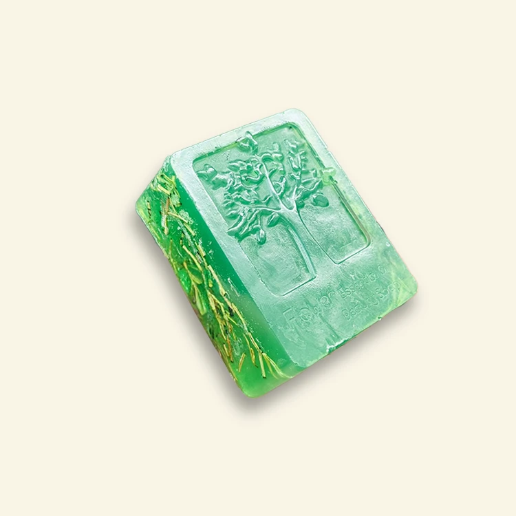 Sabonete Artesanal Alecrim 120g natural refrescante limpeza suave Cascas e Folhas