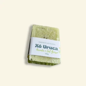 Sabonete Artesanal Arruda e Sal Grosso 120g Cascas e Folhas