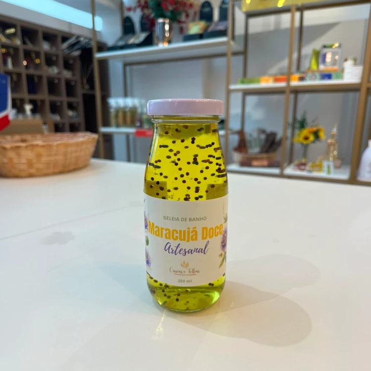 Geleia de Banho Maracujá Doce 250ml Cascas e Folhas - Imagem 2
