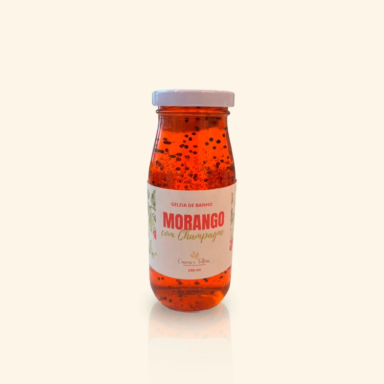 Geleia de Banho Morango Com Champagne 250ml